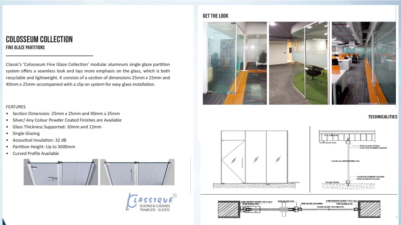 Aluminium Glass Partitions