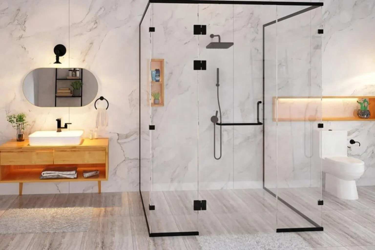 Openable Shower Cubicles